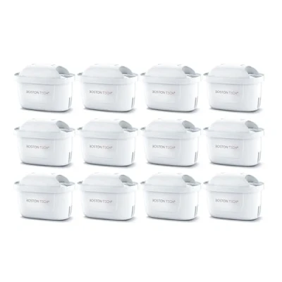 Afbeelding van Hydro Pure+ waterfilterpatronen, 12 stuks, compatibel met Brita Maxtra/Maxtra+/PerfectFit/Basics karaffen die kalk en chloor verminderen, geen adapter nodig