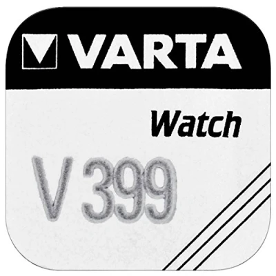 Image de VARTA Lot de 3 Piles oxyde argent pour montres V399 (SR57), High Drain