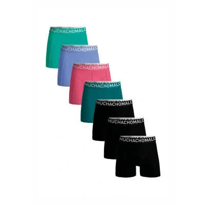 Afbeelding van Muchachomalo Heren Boxershorts 7 Pack Maat M 95% Katoen Mannen Onderbroeken