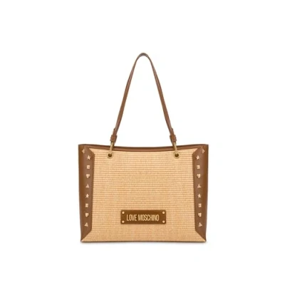 Afbeelding van Love Moschino Timeless Handtas, Dames, Maat: One Size, Natural/camel