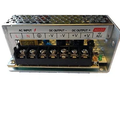 Afbeelding van Economraluz DC transformator voeding voor ledstrips regelbare 220 V (12 20 A 240 W Professional) Metallic