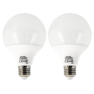 Afbeelding van Jandei 2 x G95 led wereldbol, E27 schroefdraad, 15 W (komt overeen met 100 W), warmwit licht, 3000 K, 1700 lumen, perfect voor woonkamer, kantoor, keuken, hal