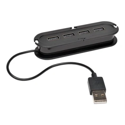 Image de Tripp Lite 4 Port USB 2.0 Compact Mobile Hi Speed Ultra Mini Hub w/ Cable concentrateur (hub) ports