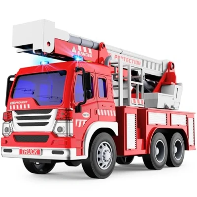 Afbeelding van Speelgoed voor 3+ Jaar Oude Jongens, Brandweerwagen 1:16 Wrijving Aangedreven Inertiële Voertuigen Gift Auto&#039;s Peuters &amp; Kinderen