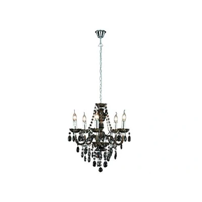 Afbeelding van Reality, Lustre, Lüster 5xE14, max.40,0 W Acryl, Zwart, Lichaam: Zwart Ø:52,0cm, H:150,0cm IP20