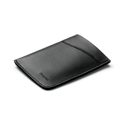 Afbeelding van Bellroy Kaarthoes (minimalistische premium lederen kaarthouder of portemonnee, voor 2 tot 8 bankkaarten visitekaartjes en gevouwen bankbiljetten), BlackAsh,