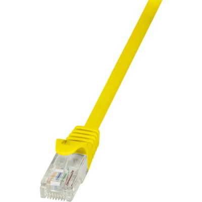 Afbeelding van LogiLink CP2027U RJ45 Netwerkkabel, patchkabel CAT 6 U/UTP 0.50 m Geel Snagless 1 stuk(s)