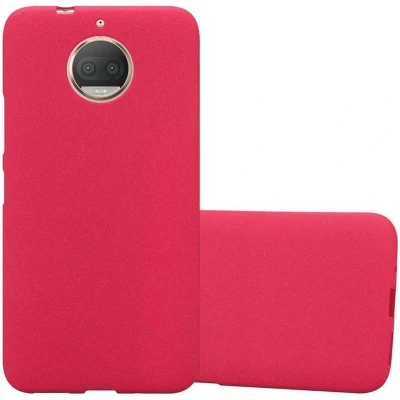 Afbeelding van Cadorabo Hoesje geschikt voor Motorola MOTO G5S PLUS in FROST ROOD Beschermhoes gemaakt van flexibel TPU silicone Case Cover