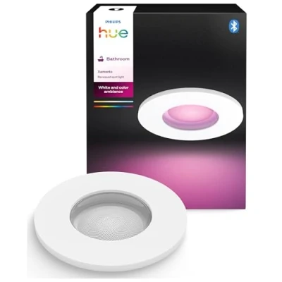 Afbeelding van Philips Hue wit &amp; Colour Ambiance Xamento inbouwspots 1 pak, dimbare badkamerlampen voor het systeem, Slimme lichtregeling via stem en app,