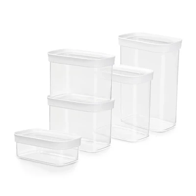 Afbeelding van TEFAL Optima 5 voedselbewaardozen voor droge voeding 100% luchtdicht, hygiënisch BPA vrij N1142810