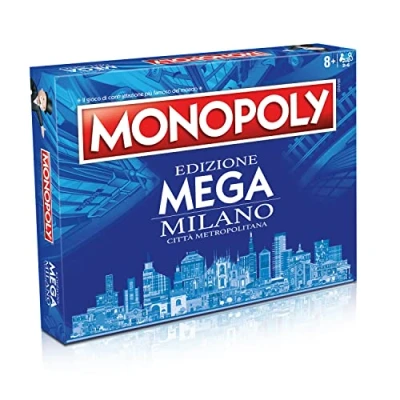 Afbeelding van Winning Moves, Monopoly Mega Edition Metro Milaan. 2 6 spelers