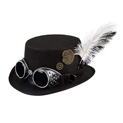 Afbeelding van Boland Hoed Specspunk Zwart 59 Volwassenen Unisex Steampunk Sciencefiction