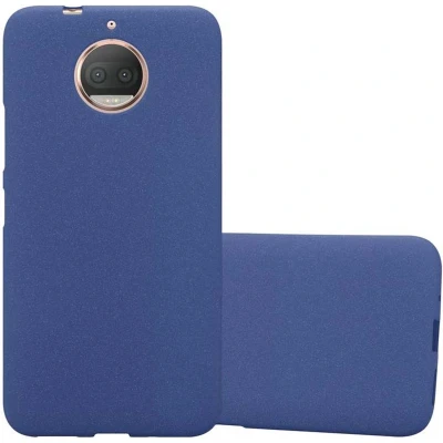 Afbeelding van Cadorabo Hoesje geschikt voor Motorola MOTO G5S PLUS in FROST DONKER BLAUW Beschermhoes gemaakt van flexibel TPU silicone Case Cover