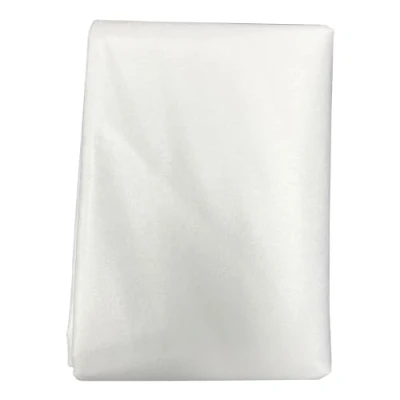 Afbeelding van Tussenstof van polyester, om op te strijken, voor kleding en naaiaccessoires, eenzijdig, zelfklevend, licht, zekering, 100 cm breed, wit, 30 g, 5 m