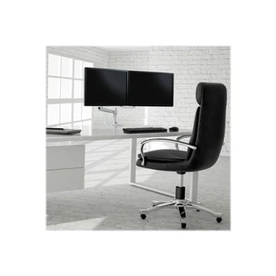 Image de Ergotron LX Kit de montage (bras articulé, extension, base, pince bureau 2 pièces, arc double affichage, pivots, poteau 8&quot;) pour écrans LCD direct blanc Taille d&#039;écran : jusqu&#039;à 25 pouces