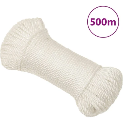 Afbeelding van vidaXL Werktouw 6 mm 500 m polypropeen wit