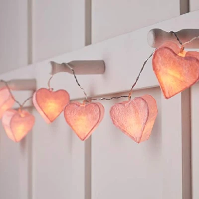 Afbeelding van Lights4fun Lichtsnoer met 10 led kernen van papier