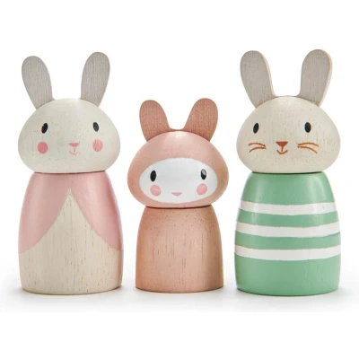 Afbeelding van Tender leaf toys poppenhuispoppen familie konijn 3st