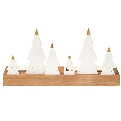 Afbeelding van Räder theelichthouder bomen Kerstaccessoires