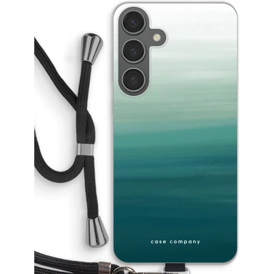 Afbeelding van Case Company® hoesje met Koord geschikt voor Samsung Galaxy S24 Plus Ocean Telefoonhoesje Zwart Bescherming aan alle Kanten en Over de Schermrand