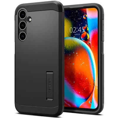 Afbeelding van Spigen Slim Armor Hoesje Geschikt voor Samsung Galaxy S23 FE Back Cover Metal Slate