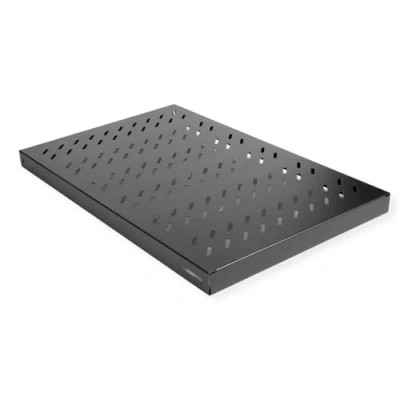Afbeelding van ROLINE 19 inch plank 1 U, instelbaar 700 mm diep 50 kg zwart