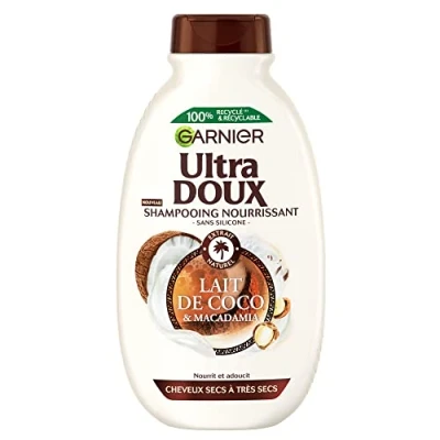 Afbeelding van Garnier Ultra Doux Shampoo wasverzachter kokosmelk, 300 ml