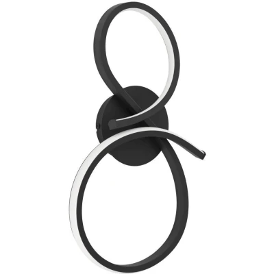 Afbeelding van EGLO Serpins Wandlamp LED 40 cm Zwart/Wit