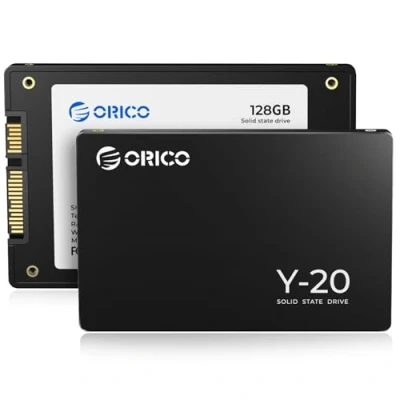 Afbeelding van ORICO 128 GB 2,5 inch interne SSD SATA III 6 Gb/s, 3D NAND tot 500 MB/s leessnelheid, compatibel met laptops en desktop pc&#039;s Y20