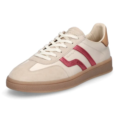 Afbeelding van GANT Cuzima Sneakers laag, Dames, Maat: 41, Beige/cerise Leer en textiel