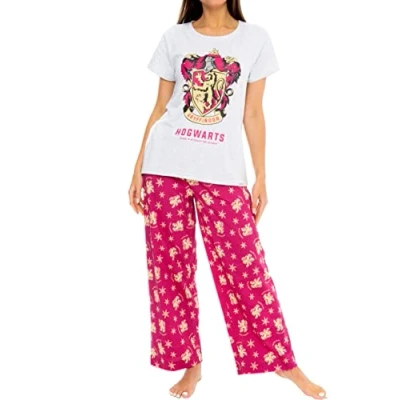 Afbeelding van Harry Potter Hogwarts pyjamaset voor dames, Meerkleurig