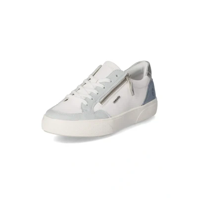 Afbeelding van Remonte Sneaker Sneakers laag, Dames, Maat: 42, Weiss kombi Veloursleer