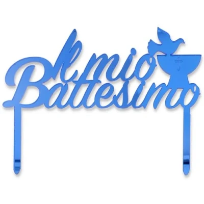 Afbeelding van Cake Topper Doop Blauw