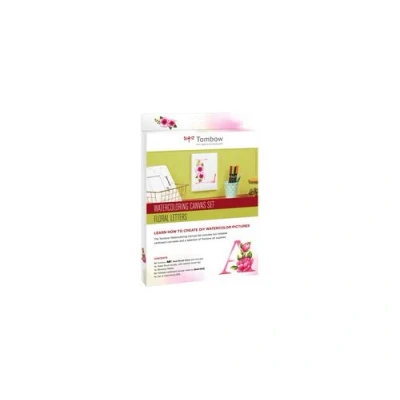 Image de Tombow Kit aquarelle &amp; toile &#039;Lettres florales&#039;