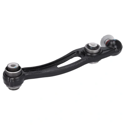 Afbeelding van FEBI BILSTEIN 186262 Draagarm Met borgmoer, rubberladers draag/ stuur gewricht Achter, Onder, Vooras rechts Driehoeksdraagarm Aluminium