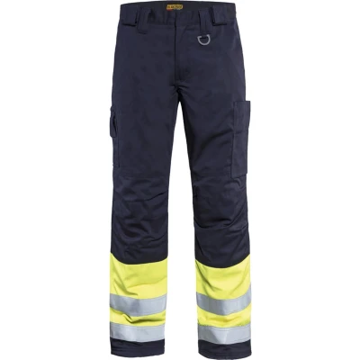 Afbeelding van Blaklader Multinorm Winterwerkbroek 1869 1514 Marine/High Vis Geel C56