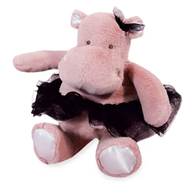 Afbeelding van Histoire d&#039;Ours Nijlpaard pluche Hippo Tutu Roze 22 cm Zacht en schattig voor knuffels Cadeau idee geboorte verjaardag meisjes L&#039;HIPPO HO3172