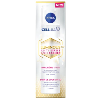 Afbeelding van 3x Nivea Cellular luminous anti pigment fluid cream SPF50 40ML