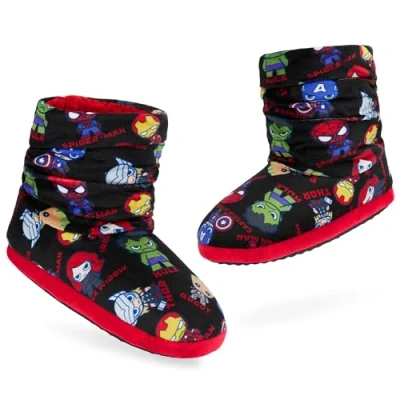 Afbeelding van Marvel Pantoffels voor kinderen, jongens, Avengers, hoge pantoffels, fantasie, gevoerde kinderlaarzen, maten 29 tot 34, Veelzijdig te gebruiken.