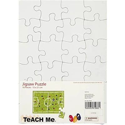 Afbeelding van Blank Jigsaw Sheets A5 (wit gesneden kaart van Sheets) Margateartist