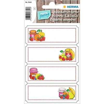 Afbeelding van HERMA Etiket 3644 keuken vrucht assortiment