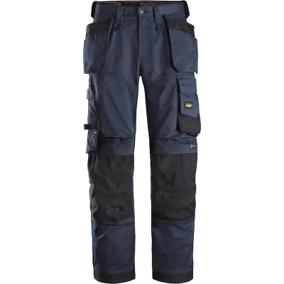 Afbeelding van Snickers 6251 AllroundWork, Stretch Loose fit Werkbroek+, met Holsterzakken Donker Blauw/Zwart