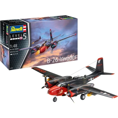 Afbeelding van 1:48 Revell 03823 B 26C Invader Plane Plastic Modelbouwpakket