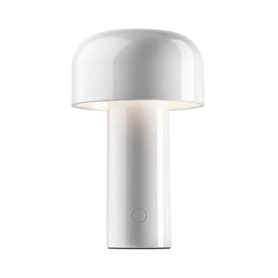 Afbeelding van Flos Bellhop Battery Tafellamp Wit Pot Interieur