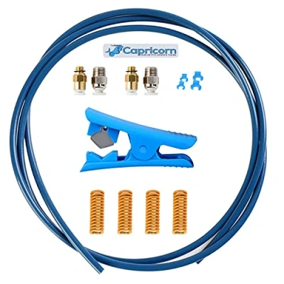 Afbeelding van Creality Steenbok Premium XS Bowden Tube Capricorn voor 1,75 mm filament met PC4 M6 en M10 pneumatische aansluiting teflon buissnijder alle 3D printers
