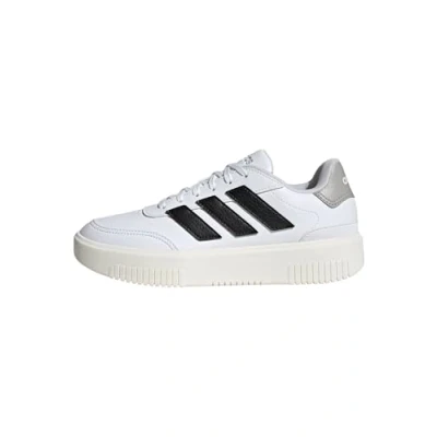 Afbeelding van adidas Courtblock schoenen dames, Ftwr White Core Zwart Grijs Twee