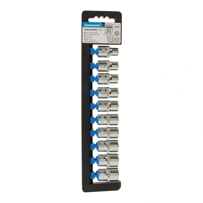 Afbeelding van Silverline 6 kantige 1/2&quot; doppen set met metrische aandrijving, 10 delig 19 mm