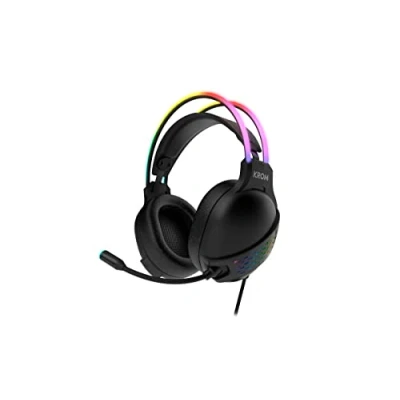 Image de Casque Audio Krom Gaming Klaim Avec Fil Microphone RGB LED USB Noir