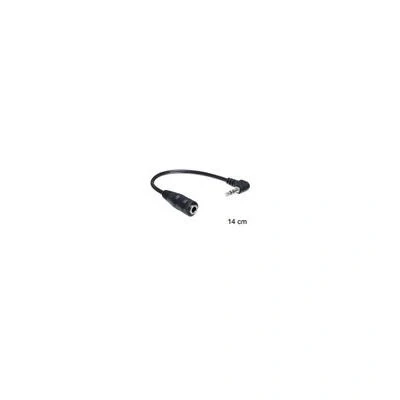 Image de Cable Delock Audio 3,5mm stereo &gt; 2,5mm ster gew Bu/St 14cm