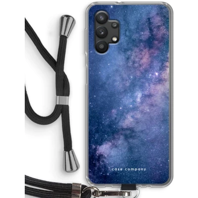 Afbeelding van hoesje met Koord geschikt voor Samsung Galaxy A32 5G Nebula Telefoonhoesje Zwart Bescherming aan alle Kanten en Over de Schermrand